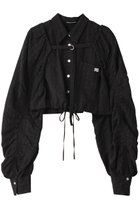 【メゾンスペシャル/MAISON SPECIAL】のMultiway Gun Club Check Short Length Shirt/マルチウェイガンクラブチェックショートシャツ 人気、トレンドファッション・服の通販 founy(ファニー) ファッション Fashion レディースファッション Fashion for Women トップス・カットソー Cut & Sew Tops シャツ・ブラウス・オフィスカジュアル Elegant Blouses & Button-Ups インナー Innerwear カットオフ Cut-Off Design ギャザー Gathered, Ruffled ショート Short, Short Length スリーブ Sleeve, Long Sleeve / Short Sleeve ドレープ Drape, Draping Fabric ドローストリング Drawstring, Pull Cord ノースリーブ Sleeveless, No-Sleeve プレート Plate, Dish ボレロ Bolero, Short Cardigan ロング Long, Long-Length 夏 Summer エレガント 上品 Elegant thumbnail BLK(ブラック)|ID: prp329100003723168 ipo3291000000036725647