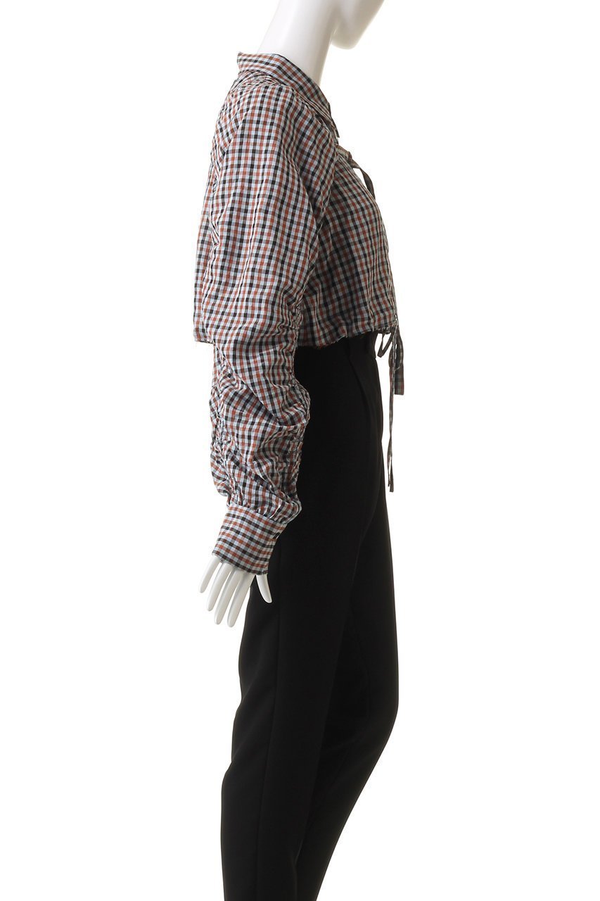 【メゾンスペシャル/MAISON SPECIAL】のMultiway Gun Club Check Short Length Shirt/マルチウェイガンクラブチェックショートシャツ 人気、トレンドファッション・服の通販 founy(ファニー) 　ファッション　Fashion　レディースファッション　Fashion for Women　トップス・カットソー　Cut & Sew Tops　シャツ・ブラウス・オフィスカジュアル　Elegant Blouses & Button-Ups　インナー　Innerwear　カットオフ　Cut-Off Design　ギャザー　Gathered, Ruffled　ショート　Short, Short Length　スリーブ　Sleeve, Long Sleeve / Short Sleeve　ドレープ　Drape, Draping Fabric　ドローストリング　Drawstring, Pull Cord　ノースリーブ　Sleeveless, No-Sleeve　プレート　Plate, Dish　ボレロ　Bolero, Short Cardigan　ロング　Long, Long-Length　夏　Summer　エレガント 上品　Elegant　other-3|ID: prp329100003723168 ipo3291000000036725651