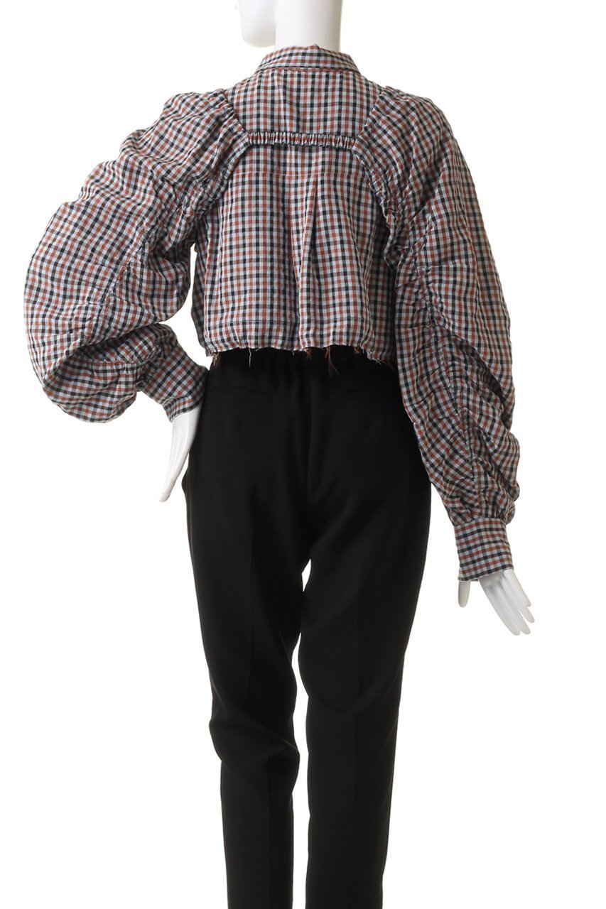 【メゾンスペシャル/MAISON SPECIAL】のMultiway Gun Club Check Short Length Shirt/マルチウェイガンクラブチェックショートシャツ 人気、トレンドファッション・服の通販 founy(ファニー) 　ファッション　Fashion　レディースファッション　Fashion for Women　トップス・カットソー　Cut & Sew Tops　シャツ・ブラウス・オフィスカジュアル　Elegant Blouses & Button-Ups　インナー　Innerwear　カットオフ　Cut-Off Design　ギャザー　Gathered, Ruffled　ショート　Short, Short Length　スリーブ　Sleeve, Long Sleeve / Short Sleeve　ドレープ　Drape, Draping Fabric　ドローストリング　Drawstring, Pull Cord　ノースリーブ　Sleeveless, No-Sleeve　プレート　Plate, Dish　ボレロ　Bolero, Short Cardigan　ロング　Long, Long-Length　夏　Summer　エレガント 上品　Elegant　other-4|ID: prp329100003723168 ipo3291000000036725652