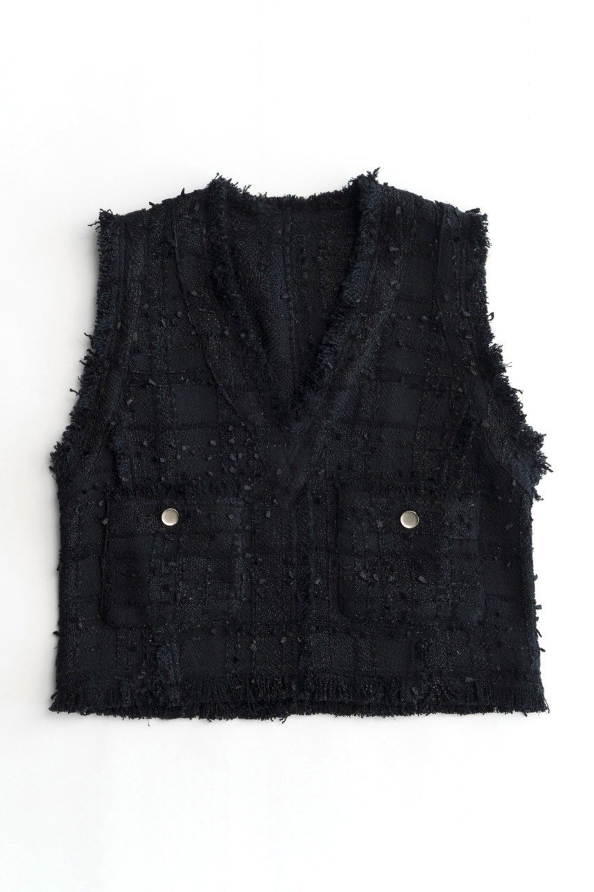 【メゾンスペシャル/MAISON SPECIAL】のTweed Short Length Vest/ツイードショートベスト 人気、トレンドファッション・服の通販 founy(ファニー) 　ファッション　Fashion　レディースファッション　Fashion for Women　アウター　Coat / Outerwear Collection　レディースジャケット・軽アウター　Jackets　インナー　Innerwear　サマー　Summer, Summer Style　ジャケット　Jacket, Outerwear　ダウン　Down, Puffer　ツイード　Twill, Twill Weave　フリンジ　Fringe, Tassel　ベスト　Vest, Waistcoat　エレガント 上品　Elegant　夏　Summer　春　Spring　 other-1|ID: prp329100003723169 ipo3291000000035655246
