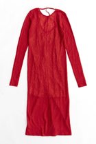 【メゾンスペシャル/MAISON SPECIAL】のMaxi Length Lace One-piece Dress/マキシレースワンピース RED(レッド)|ID: prp329100003723177 ipo3291000000024582437