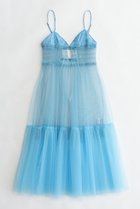 【メゾンスペシャル/MAISON SPECIAL】のTulle Shirring Gathered Dress/チュールシャーリングギャザードレス BLU(ブルー)|ID:prp329100003723180