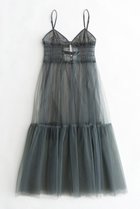 【メゾンスペシャル/MAISON SPECIAL】のTulle Shirring Gathered Dress/チュールシャーリングギャザードレス 人気、トレンドファッション・服の通販 founy(ファニー) ファッション Fashion レディースファッション WOMEN ワンピース Dress ドレス Party Dresses チュニック Tunic インナー Inner シャーリング Shirring チュニック Tunic チュール Tulle フロント Front マキシ Maxi リボン Ribbon レース Race ロング Long おすすめ Recommend thumbnail GRY(グレー)|ID: prp329100003723180 ipo3291000000024582449