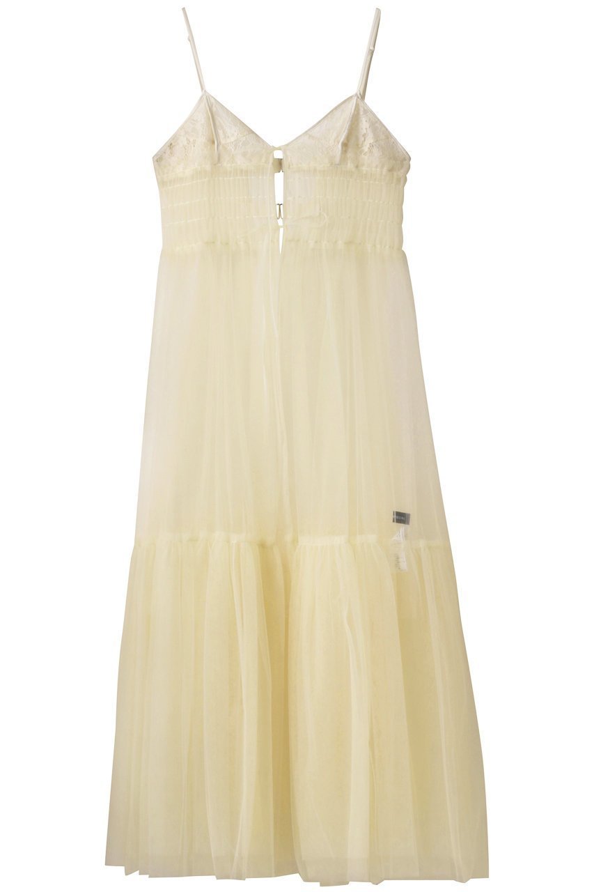 【メゾンスペシャル/MAISON SPECIAL】のTulle Shirring Gathered Dress/チュールシャーリングギャザードレス インテリア・キッズ・メンズ・レディースファッション・服の通販 founy(ファニー) 　ファッション　Fashion　レディースファッション　Fashion for Women　ワンピース　Dresses　フォーマル・パーティードレス・結婚式用ドレス　Elegant & Casual Dresses　チュニック　Tunic Tops & Dresses　インナー　Innerwear　シャーリング　Shirring, Ruched　チュニック　Tunic, Long Top　チュール　Tulip, Tulip Motif　フロント　Front, Front Design　マキシ　Maxi, Full Length　リボン　Ribbon, Bow　レース　Lace, Lace Fabric　ロング　Long, Long-Length　おすすめ　Recommended / Our Picks　IVR(アイボリー)|ID: prp329100003723180 ipo3291000000032899722
