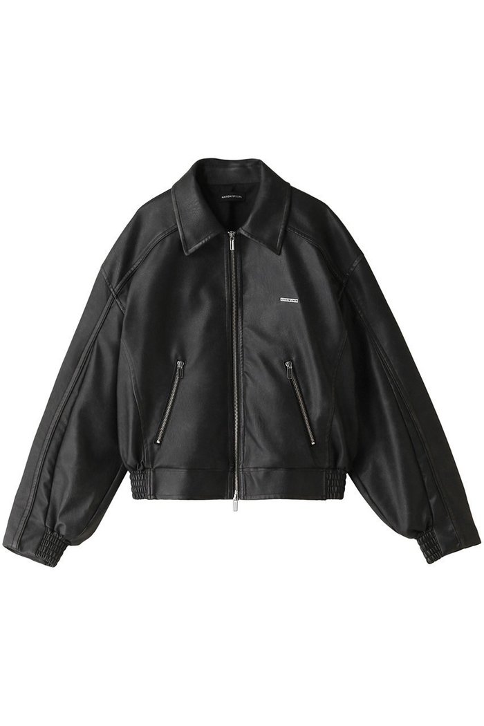 【メゾンスペシャル/MAISON SPECIAL】のWashed Vegan Leather Blouson/ウォッシュドヴィーガンレザーブルゾン インテリア・キッズ・メンズ・レディースファッション・服の通販 founy(ファニー) https://founy.com/ ファッション Fashion レディースファッション WOMEN アウター Coat Outerwear ジャケット Jackets ブルゾン Blouson/Jackets ヴィンテージ Vintage ジャケット Jacket トレンド Trend ブルゾン Blouson プレート Plate ポケット Pocket リアル Real レース Race ロング Long |ID: prp329100003723188 ipo3291000000025518377