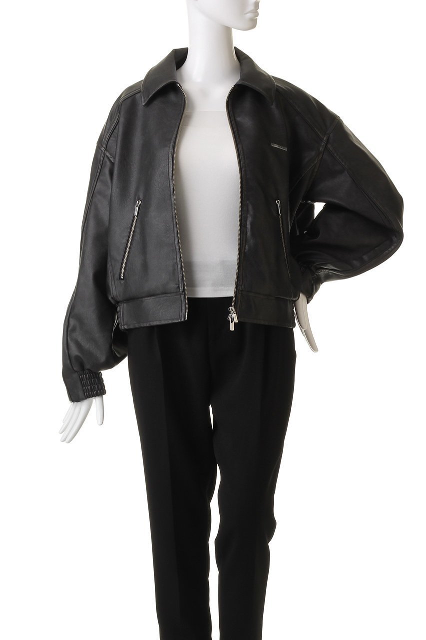 【メゾンスペシャル/MAISON SPECIAL】のWashed faux Leather Blouson/ウォッシュドフェイクレザーブルゾン 人気、トレンドファッション・服の通販 founy(ファニー) 　ファッション　Fashion　レディースファッション　Fashion for Women　アウター　Coat / Outerwear Collection　レディースジャケット・軽アウター　Jackets　ブルゾンジャケット・スポーティアウター　Blouson Jackets　ヴィンテージ　Vintage Style　ジャケット　Jacket, Outerwear　トレンド　Trend, Trending Now　フェイクレザー　Faux Leather, PU Leather　ブルゾン　Blouson, Bomber Jacket　プレート　Plate, Dish　ポケット　Pocket, Pocket Detail　リアル　Real, Realistic　レース　Lace, Lace Fabric　ロング　Long, Long-Length　other-7|ID: prp329100003723188 ipo3291000000036062011