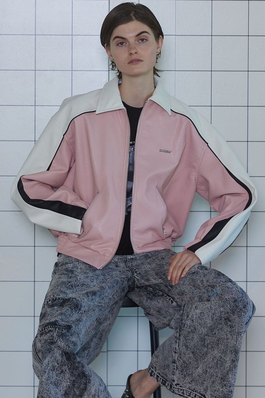 【メゾンスペシャル/MAISON SPECIAL】のBicolor Vegan Leather Blouson/バイカラーヴィーガンレザーブルゾン 人気、トレンドファッション・服の通販 founy(ファニー) 　ファッション　Fashion　レディースファッション　Fashion for Women　アウター　Coat / Outerwear Collection　レディースジャケット・軽アウター　Jackets　ブルゾンジャケット・スポーティアウター　Blouson Jackets　ヴィンテージ　Vintage Style　春　Spring　ジャケット　Jacket, Outerwear　トレンド　Trend, Trending Now　フェミニン　Feminine, Girly　ブルゾン　Blouson, Bomber Jacket　プレート　Plate, Dish　ポケット　Pocket, Pocket Detail　リアル　Real, Realistic　レース　Lace, Lace Fabric　ロング　Long, Long-Length　other-3|ID: prp329100003723189 ipo3291000000032960754
