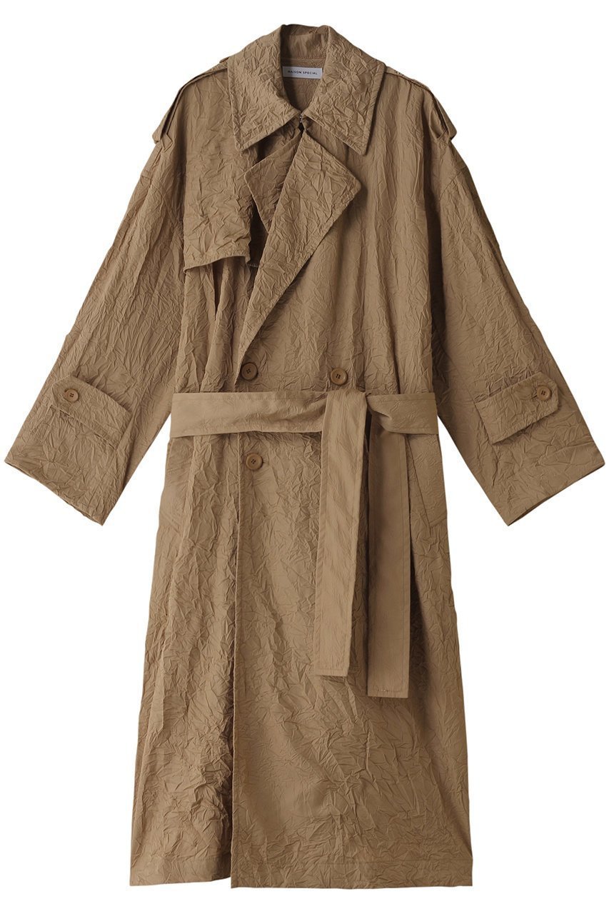 【メゾンスペシャル/MAISON SPECIAL】のWasher Pleats Trench Coat/ワッシャープリーツトレンチコート 人気、トレンドファッション・服の通販 founy(ファニー) 　ファッション　Fashion　レディースファッション　WOMEN　アウター　Coat Outerwear　コート　Coats　トレンチコート　Trench Coats　インナー　Inner　エアリー　Airy　シアー　Sheer　ジャケット　Jacket　ロング　Long　春　Spring　 other-1|ID: prp329100003723196 ipo3291000000030041963