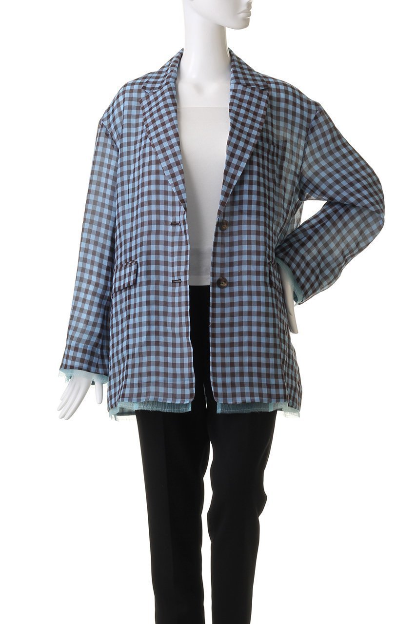 【メゾンスペシャル/MAISON SPECIAL】のSheer Over Size Jacket/シアーオーバージャケット 人気、トレンドファッション・服の通販 founy(ファニー) 　ファッション　Fashion　レディースファッション　Fashion for Women　アウター　Coat / Outerwear Collection　レディースジャケット・軽アウター　Jackets　オーガンジー　Organza Fabric　春　Spring　ギンガム　Gingham, Gingham Fabric　シアー　Sheer, See-Through　ジャケット　Jacket, Outerwear　セットアップ　Set-Up, Coordinated Outfit　チェック　Check, Plaid, Tartan　定番　Standard, Basic Item　おすすめ　Recommended / Our Picks　other-8|ID: prp329100003723200 ipo3291000000035684829