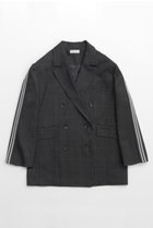 【メゾンスペシャル/MAISON SPECIAL】のSide Line Over Size Jacket/サイドラインオーバージャケット 人気、トレンドファッション・服の通販 founy(ファニー) ファッション Fashion レディースファッション WOMEN アウター Coat Outerwear ジャケット Jackets インナー Inner キャミソール Camisole ジャケット Jacket ストレッチ Stretch スポーツ Sports セットアップ Set Up チェック Check ミックス Mix ロング Long thumbnail C.GRY(チャコールグレー)|ID: prp329100003723203 ipo3291000000024582533