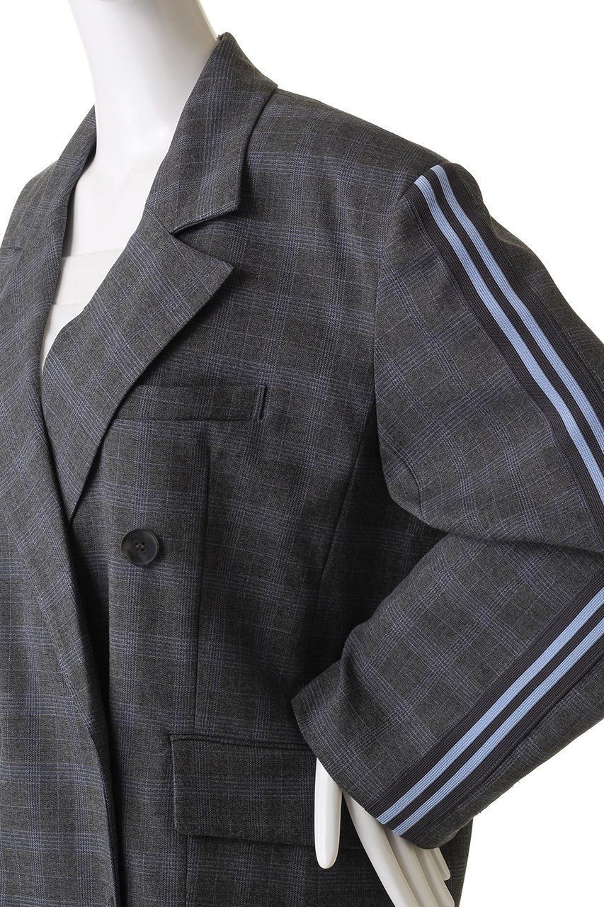 【メゾンスペシャル/MAISON SPECIAL】のSide Line Over Size Jacket/サイドラインオーバージャケット 人気、トレンドファッション・服の通販 founy(ファニー) 　ファッション　Fashion　レディースファッション　Fashion for Women　アウター　Coat / Outerwear Collection　レディースジャケット・軽アウター　Jackets　インナー　Innerwear　キャミソール　Camisole, Spaghetti Strap Top　ジャケット　Jacket, Outerwear　ストレッチ　Stretch, Stretchy Fabric　スポーツ　Sports, Activewear　セットアップ　Set-Up, Coordinated Outfit　チェック　Check, Plaid, Tartan　ミックス　Mix, Mixed Style　ロング　Long, Long-Length　other-5|ID: prp329100003723203 ipo3291000000035684838