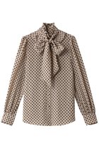 【アルアバイル/allureville】の【Loulou Willoughby】デシンドットフリルボウタイブラウス ライトベージュ|ID: prp329100003723210 ipo3291000000036401849