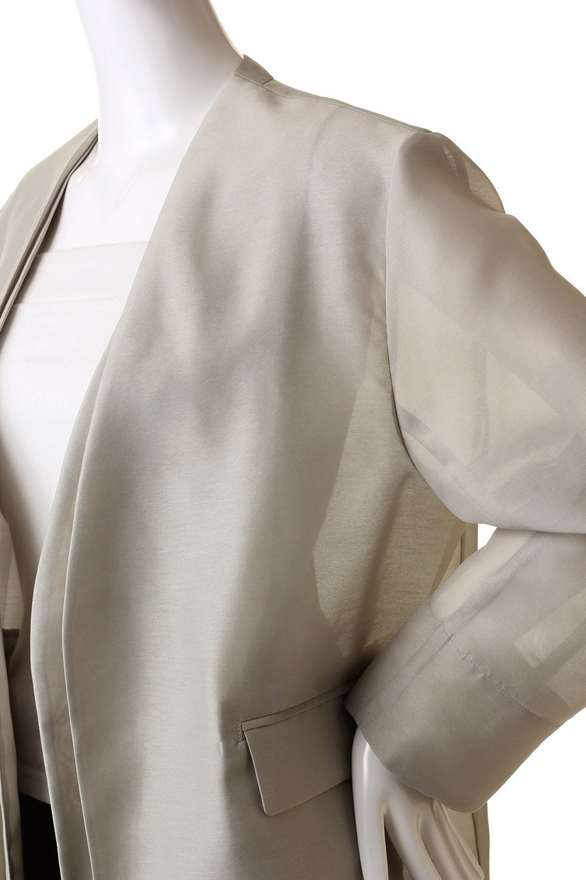 【スタニングルアー/STUNNING LURE】のrカラーレスシアージャケット 人気、トレンドファッション・服の通販 founy(ファニー) 　ファッション　Fashion　レディースファッション　Fashion for Women　アウター　Coat / Outerwear Collection　レディースジャケット・軽アウター　Jackets　オーガンジー　Organza Fabric　シアー　Sheer, See-Through　ジャケット　Jacket, Outerwear　トレンド　Trend, Trending Now　フォルム　Silhouette, Form　エレガント 上品　Elegant　夏　Summer　other-5|ID: prp329100003723237 ipo3291000000032963182