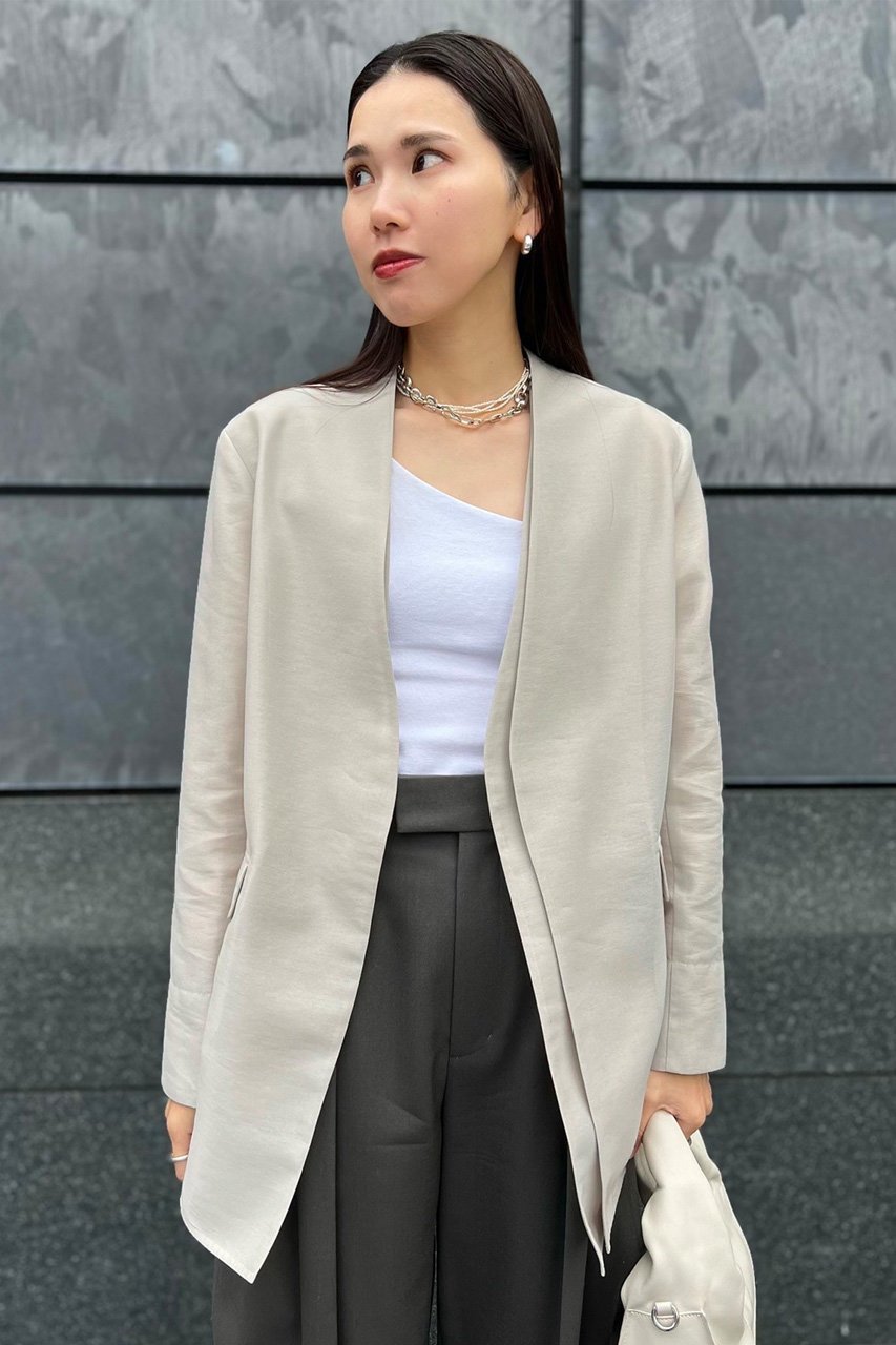 【スタニングルアー/STUNNING LURE】のrカラーレスシアージャケット 人気、トレンドファッション・服の通販 founy(ファニー) 　ファッション　Fashion　レディースファッション　Fashion for Women　アウター　Coat / Outerwear Collection　レディースジャケット・軽アウター　Jackets　オーガンジー　Organza Fabric　シアー　Sheer, See-Through　ジャケット　Jacket, Outerwear　トレンド　Trend, Trending Now　フォルム　Silhouette, Form　エレガント 上品　Elegant　夏　Summer　other-7|ID: prp329100003723237 ipo3291000000032963189