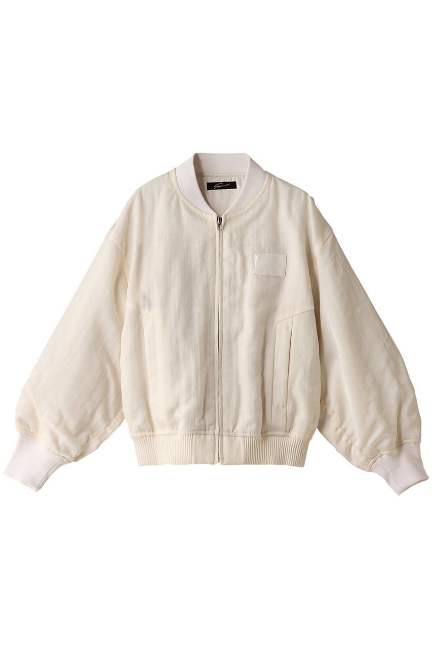 【スタニングルアー/STUNNING LURE】のrナイロンツイルMA-1 インテリア・キッズ・メンズ・レディースファッション・服の通販 founy(ファニー) 　ファッション　Fashion　レディースファッション　Fashion for Women　アウター　Coat / Outerwear Collection　レディースジャケット・軽アウター　Jackets　ブルゾンジャケット・スポーティアウター　Blouson Jackets　MA-1ジャケット　MA-1 Bomber Jackets / Flight Jackets　ギャザー　Gathered, Ruffled　ジャケット　Jacket, Outerwear　ツイル　Twist, Twisted Detail　パッチ　Patch, Appliqué　フォルム　Silhouette, Form　ブルゾン　Blouson, Bomber Jacket　ポケット　Pocket, Pocket Detail　ランダム　Random, Irregular　オフ|ID: prp329100003723240 ipo3291000000032958800