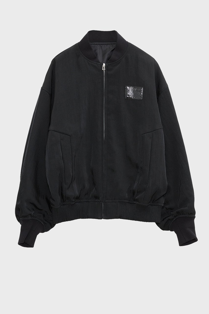 【スタニングルアー/STUNNING LURE】のrナイロンツイルMA-1 インテリア・キッズ・メンズ・レディースファッション・服の通販 founy(ファニー) 　ファッション　Fashion　レディースファッション　Fashion for Women　アウター　Coat / Outerwear Collection　レディースジャケット・軽アウター　Jackets　ブルゾンジャケット・スポーティアウター　Blouson Jackets　MA-1ジャケット　MA-1 Bomber Jackets / Flight Jackets　ギャザー　Gathered, Ruffled　ジャケット　Jacket, Outerwear　ツイル　Twist, Twisted Detail　パッチ　Patch, Appliqué　フォルム　Silhouette, Form　ブルゾン　Blouson, Bomber Jacket　ポケット　Pocket, Pocket Detail　ランダム　Random, Irregular　ブラック|ID: prp329100003723240 ipo3291000000032958804