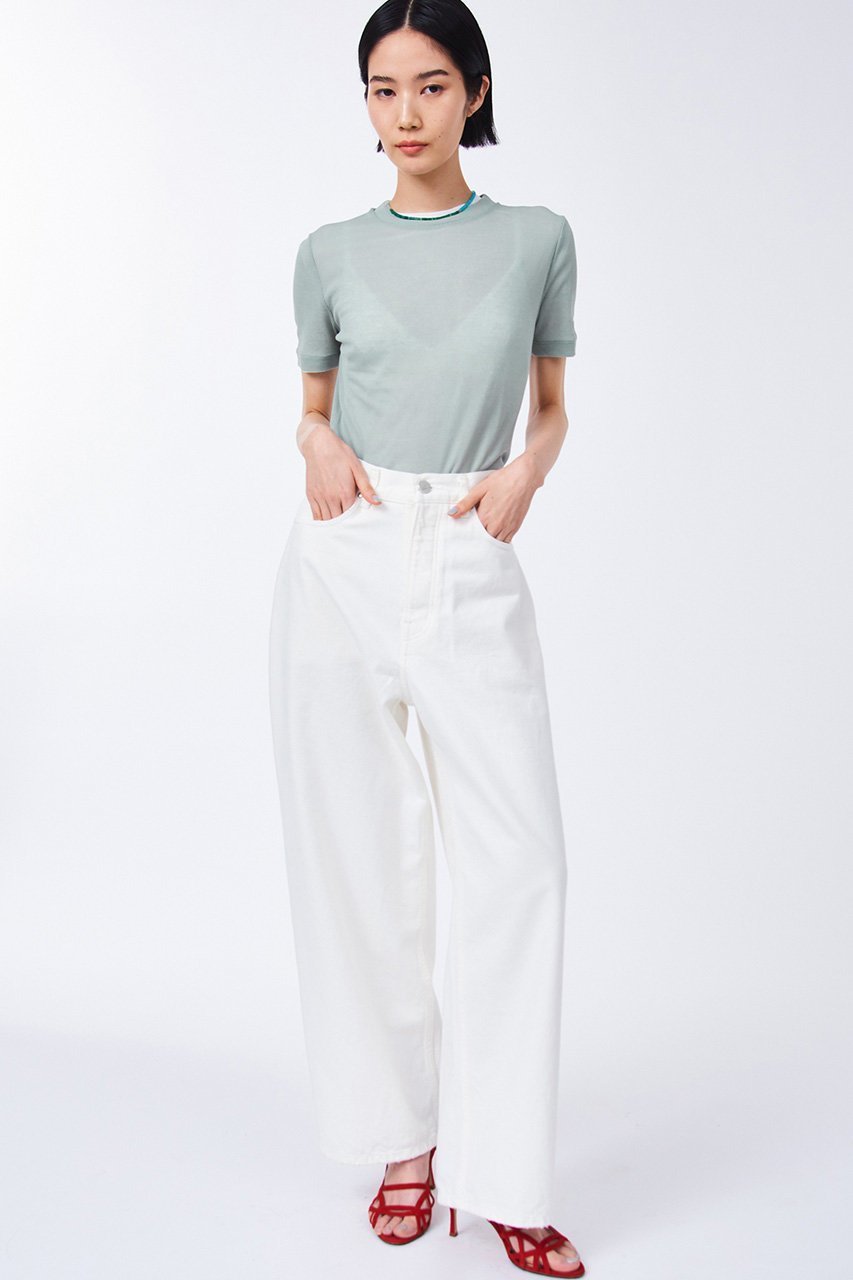 【スタニングルアー/STUNNING LURE】のシアーテレコTシャツ 人気、トレンドファッション・服の通販 founy(ファニー) 　ファッション　Fashion　レディースファッション　WOMEN　トップス・カットソー　Tops/Tshirt　シャツ/ブラウス　Shirts/Blouses　ロング / Tシャツ　T-Shirts　カットソー　Cut and Sewn　シアー　Sheer　ショート　Short　スリーブ　Sleeve　テレコ　Tereko　other-6|ID: prp329100003723244 ipo3291000000031374652