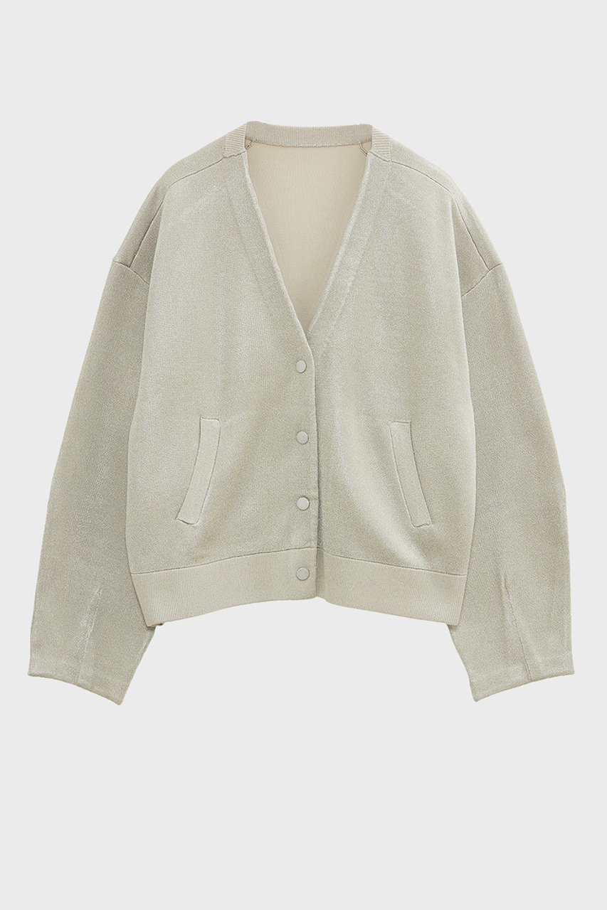 【スタニングルアー/STUNNING LURE】のメタルヤーンニットブルゾン インテリア・キッズ・メンズ・レディースファッション・服の通販 founy(ファニー) 　ファッション　Fashion　レディースファッション　Fashion for Women　アウター　Coat / Outerwear Collection　レディースジャケット・軽アウター　Jackets　ブルゾンジャケット・スポーティアウター　Blouson Jackets　ジャケット　Jacket, Outerwear　スリーブ　Sleeve, Long Sleeve / Short Sleeve　フォルム　Silhouette, Form　ブルゾン　Blouson, Bomber Jacket　ミックス　Mix, Mixed Style　メタリック　Metallic, Shiny Finish　ライトベージュ|ID: prp329100003723253 ipo3291000000035638997