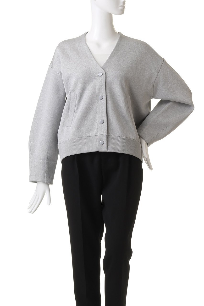 【スタニングルアー/STUNNING LURE】のメタルヤーンニットブルゾン 人気、トレンドファッション・服の通販 founy(ファニー) 　ファッション　Fashion　レディースファッション　Fashion for Women　アウター　Coat / Outerwear Collection　レディースジャケット・軽アウター　Jackets　ブルゾンジャケット・スポーティアウター　Blouson Jackets　ジャケット　Jacket, Outerwear　スリーブ　Sleeve, Long Sleeve / Short Sleeve　フォルム　Silhouette, Form　ブルゾン　Blouson, Bomber Jacket　ミックス　Mix, Mixed Style　メタリック　Metallic, Shiny Finish　other-2|ID: prp329100003723253 ipo3291000000035638999