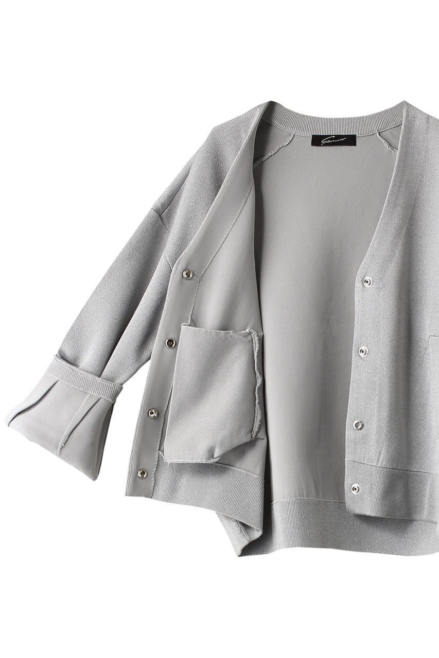 【スタニングルアー/STUNNING LURE】のメタルヤーンニットブルゾン 人気、トレンドファッション・服の通販 founy(ファニー) 　ファッション　Fashion　レディースファッション　Fashion for Women　アウター　Coat / Outerwear Collection　レディースジャケット・軽アウター　Jackets　ブルゾンジャケット・スポーティアウター　Blouson Jackets　ジャケット　Jacket, Outerwear　スリーブ　Sleeve, Long Sleeve / Short Sleeve　フォルム　Silhouette, Form　ブルゾン　Blouson, Bomber Jacket　ミックス　Mix, Mixed Style　メタリック　Metallic, Shiny Finish　other-6|ID: prp329100003723253 ipo3291000000035639003