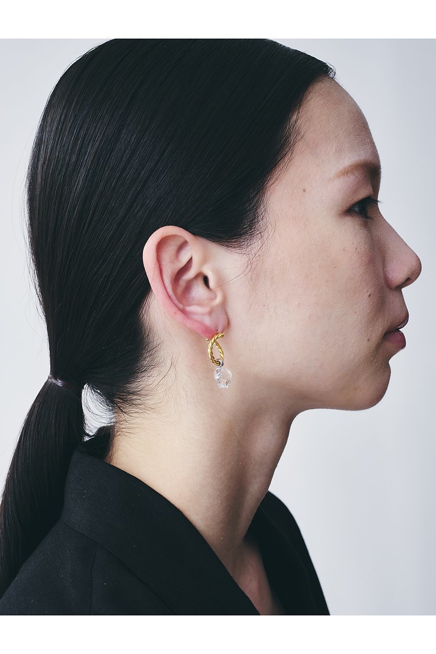 【プラウ/PLOW】のWreath ピアス S Charm Herkimer Quartz 人気、トレンドファッション・服の通販 founy(ファニー) 　ファッション　Fashion　レディースファッション　Fashion for Women　ジュエリー　Jewelry　ファッションリング　Fashion Rings　イヤリング・フープ・ドロップタイプ　Hoop, Drop & Clip Earrings　イヤリング　Earrings　ジュエリー　Jewelry, Accessories　ダイヤモンド　Diamond, Brilliant Cut　チャーム　Charm, Pendant　モチーフ　Motif, Design Theme　ラウンド　Round, Round Neck　other-2|ID: prp329100003724120 ipo3291000000036197359