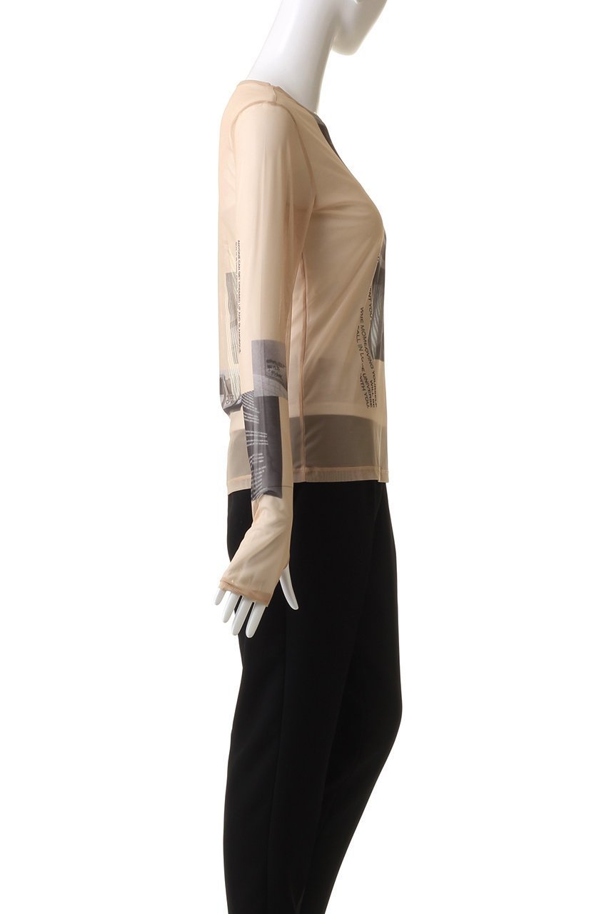 【メゾンスペシャル/MAISON SPECIAL】のPhoto Print Mesh Tops/フォトプリントメッシュトップス 人気、トレンドファッション・服の通販 founy(ファニー) 　ファッション　Fashion　レディースファッション　WOMEN　トップス・カットソー　Tops/Tshirt　シャツ/ブラウス　Shirts/Blouses　ロング / Tシャツ　T-Shirts　カットソー　Cut and Sewn　インナー　Inner　キャミソール　Camisole　スリーブ　Sleeve　タンク　Tank　プリント　Print　メッシュ　Mesh　ロング　Long　other-3|ID: prp329100003724139 ipo3291000000031388816