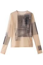 【メゾンスペシャル/MAISON SPECIAL】のPhoto Print Mesh Tops/フォトプリントメッシュトップス BGE(ベージュ)|ID: prp329100003724139 ipo3291000000032926254