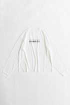 【メゾンスペシャル/MAISON SPECIAL】のIT IS WHAT Long Sleeve T-shirt/IT IS WHAT ロンTEE WHT(ホワイト)|ID:prp329100003724142