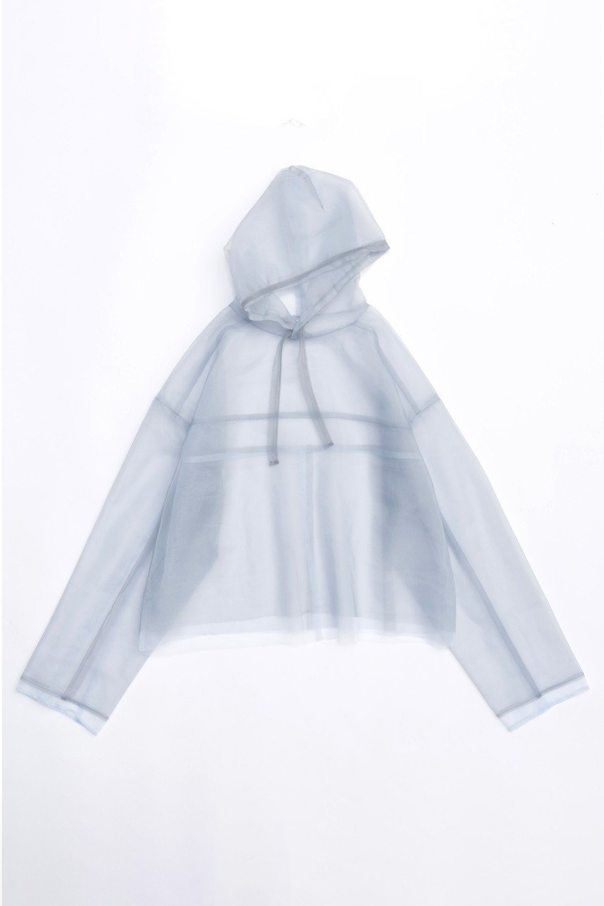 【メゾンスペシャル/MAISON SPECIAL】のSee-through Tulle Hoodie/シースルーチュールフーディ インテリア・キッズ・メンズ・レディースファッション・服の通販 founy(ファニー) 　ファッション　Fashion　レディースファッション　Fashion for Women　トップス・カットソー　Cut & Sew Tops　シャツ・ブラウス・オフィスカジュアル　Elegant Blouses & Button-Ups　レディースパーカー・カジュアルフーディー　Casual Hoodies & Sweatshirts　ロングTシャツ・Tシャツ　Longline T-Shirts & Tees　スウェット・クルーネックトップス　Sweatshirts & Crewnecks / Relaxed Fit Sweat Tops　カットソー・ベーシックTシャツ　Cut-and-Sewn Tops / Stretch Tees & Basics　インナー　Innerwear　オーガンジー　Organza Fabric　春　Spring　シアー　Sheer, See-Through　ジャケット　Jacket, Outerwear　チュール　Tulip, Tulip Motif　ボトム　Bottoms, Lower Wear　BLU(ブルー)|ID: prp329100003724148 ipo3291000000036667557