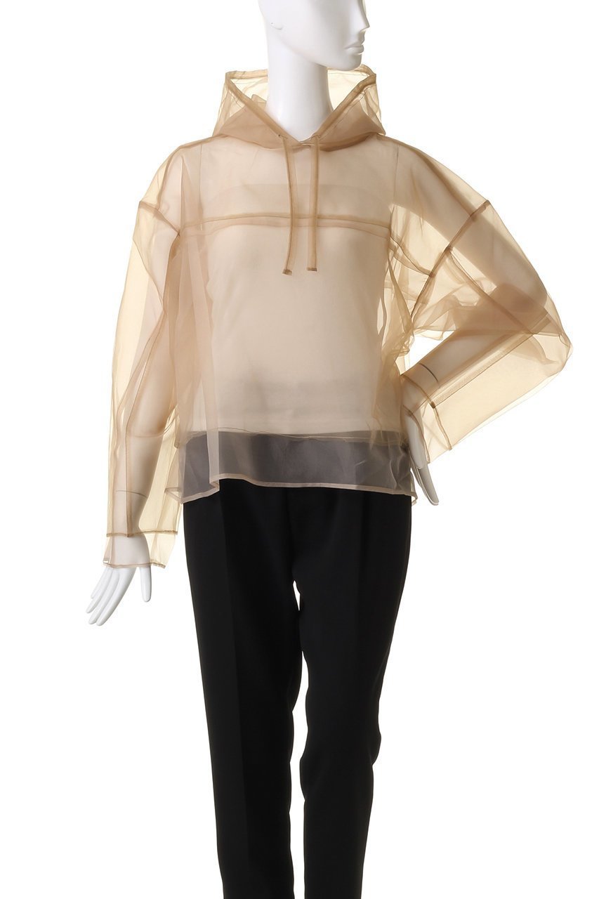 【メゾンスペシャル/MAISON SPECIAL】のSee-through Tulle Hoodie/シースルーチュールフーディ 人気、トレンドファッション・服の通販 founy(ファニー) 　ファッション　Fashion　レディースファッション　Fashion for Women　トップス・カットソー　Cut & Sew Tops　シャツ・ブラウス・オフィスカジュアル　Elegant Blouses & Button-Ups　レディースパーカー・カジュアルフーディー　Casual Hoodies & Sweatshirts　ロングTシャツ・Tシャツ　Longline T-Shirts & Tees　スウェット・クルーネックトップス　Sweatshirts & Crewnecks / Relaxed Fit Sweat Tops　カットソー・ベーシックTシャツ　Cut-and-Sewn Tops / Stretch Tees & Basics　インナー　Innerwear　オーガンジー　Organza Fabric　春　Spring　シアー　Sheer, See-Through　ジャケット　Jacket, Outerwear　チュール　Tulip, Tulip Motif　ボトム　Bottoms, Lower Wear　other-2|ID: prp329100003724148 ipo3291000000036667559