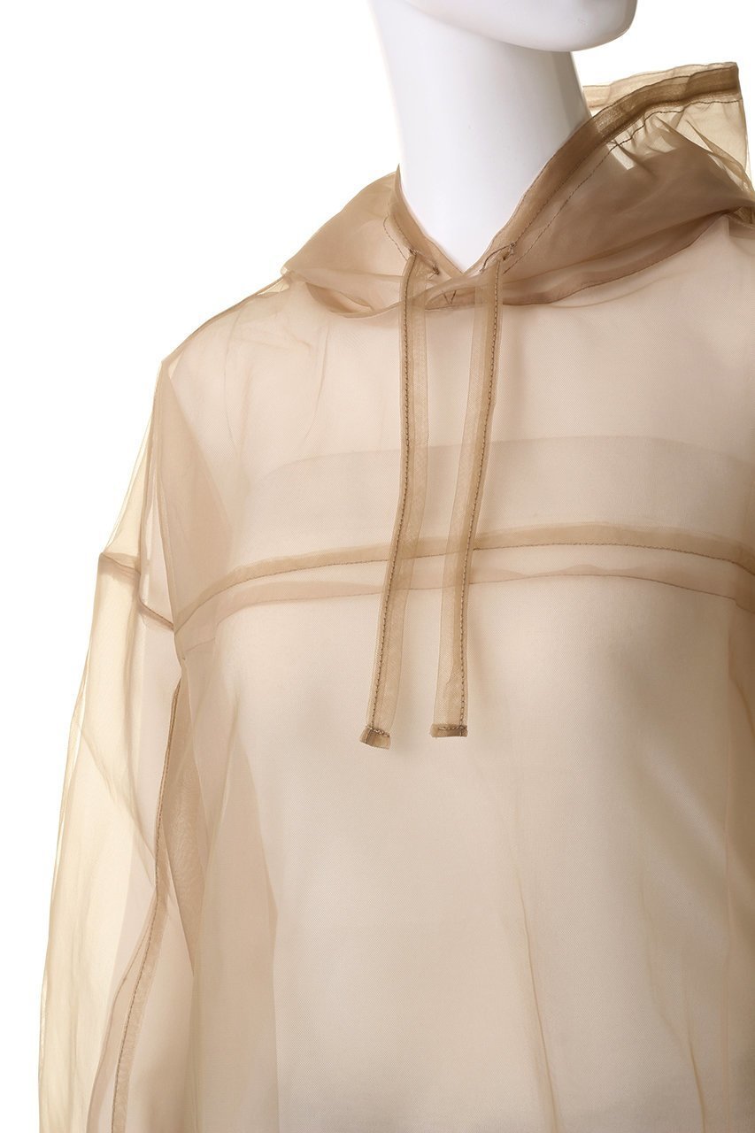 【メゾンスペシャル/MAISON SPECIAL】のSee-through Tulle Hoodie/シースルーチュールフーディ 人気、トレンドファッション・服の通販 founy(ファニー) 　ファッション　Fashion　レディースファッション　Fashion for Women　トップス・カットソー　Cut & Sew Tops　シャツ・ブラウス・オフィスカジュアル　Elegant Blouses & Button-Ups　レディースパーカー・カジュアルフーディー　Casual Hoodies & Sweatshirts　ロングTシャツ・Tシャツ　Longline T-Shirts & Tees　スウェット・クルーネックトップス　Sweatshirts & Crewnecks / Relaxed Fit Sweat Tops　カットソー・ベーシックTシャツ　Cut-and-Sewn Tops / Stretch Tees & Basics　インナー　Innerwear　オーガンジー　Organza Fabric　春　Spring　シアー　Sheer, See-Through　ジャケット　Jacket, Outerwear　チュール　Tulip, Tulip Motif　ボトム　Bottoms, Lower Wear　other-5|ID: prp329100003724148 ipo3291000000036667564