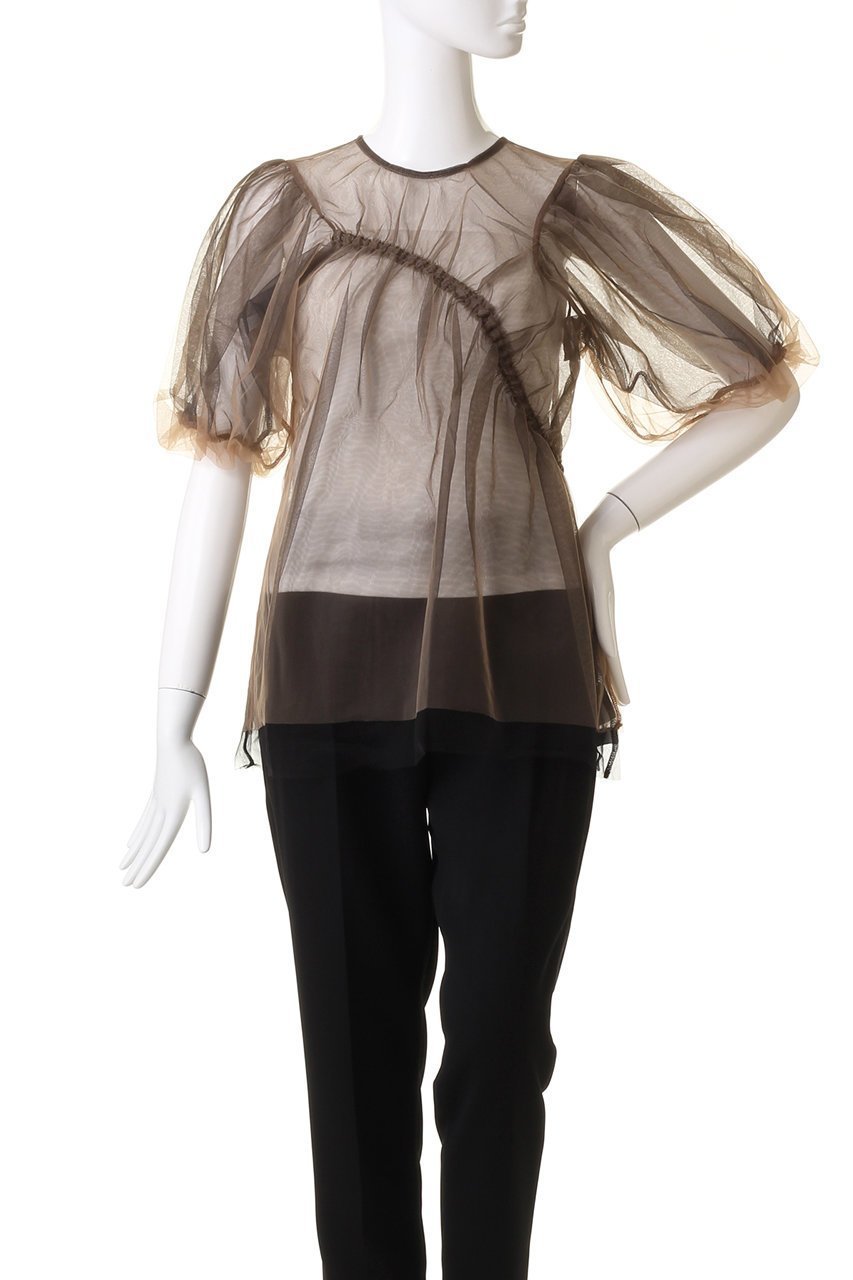 【メゾンスペシャル/MAISON SPECIAL】の2way Tulle Puff Sleeve Tops/2WAYチュールパフスリーブトップス 人気、トレンドファッション・服の通販 founy(ファニー) 　ファッション　Fashion　レディースファッション　Fashion for Women　トップス・カットソー　Cut & Sew Tops　シャツ・ブラウス・オフィスカジュアル　Elegant Blouses & Button-Ups　ロングTシャツ・Tシャツ　Longline T-Shirts & Tees　カットソー・ベーシックTシャツ　Cut-and-Sewn Tops / Stretch Tees & Basics　カーディガン　Cardigan, Knitwear　シアー　Sheer, See-Through　ショート　Short, Short Length　スリーブ　Sleeve, Long Sleeve / Short Sleeve　チュール　Tulip, Tulip Motif　バルーン　Balloon, Balloon Silhouette　ロング　Long, Long-Length　other-2|ID: prp329100003724151 ipo3291000000032836819