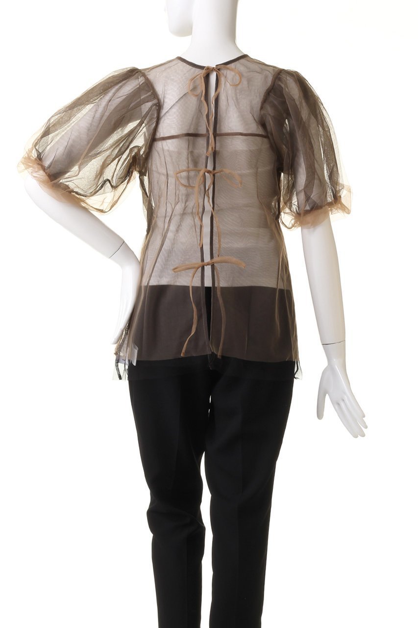 【メゾンスペシャル/MAISON SPECIAL】の2way Tulle Puff Sleeve Tops/2WAYチュールパフスリーブトップス 人気、トレンドファッション・服の通販 founy(ファニー) 　ファッション　Fashion　レディースファッション　Fashion for Women　トップス・カットソー　Cut & Sew Tops　シャツ・ブラウス・オフィスカジュアル　Elegant Blouses & Button-Ups　ロングTシャツ・Tシャツ　Longline T-Shirts & Tees　カットソー・ベーシックTシャツ　Cut-and-Sewn Tops / Stretch Tees & Basics　カーディガン　Cardigan, Knitwear　シアー　Sheer, See-Through　ショート　Short, Short Length　スリーブ　Sleeve, Long Sleeve / Short Sleeve　チュール　Tulip, Tulip Motif　バルーン　Balloon, Balloon Silhouette　ロング　Long, Long-Length　other-4|ID: prp329100003724151 ipo3291000000032836831