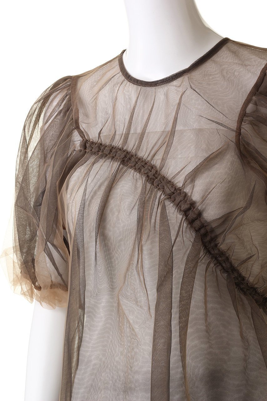 【メゾンスペシャル/MAISON SPECIAL】の2way Tulle Puff Sleeve Tops/2WAYチュールパフスリーブトップス 人気、トレンドファッション・服の通販 founy(ファニー) 　ファッション　Fashion　レディースファッション　Fashion for Women　トップス・カットソー　Cut & Sew Tops　シャツ・ブラウス・オフィスカジュアル　Elegant Blouses & Button-Ups　ロングTシャツ・Tシャツ　Longline T-Shirts & Tees　カットソー・ベーシックTシャツ　Cut-and-Sewn Tops / Stretch Tees & Basics　カーディガン　Cardigan, Knitwear　シアー　Sheer, See-Through　ショート　Short, Short Length　スリーブ　Sleeve, Long Sleeve / Short Sleeve　チュール　Tulip, Tulip Motif　バルーン　Balloon, Balloon Silhouette　ロング　Long, Long-Length　other-5|ID: prp329100003724151 ipo3291000000032836837