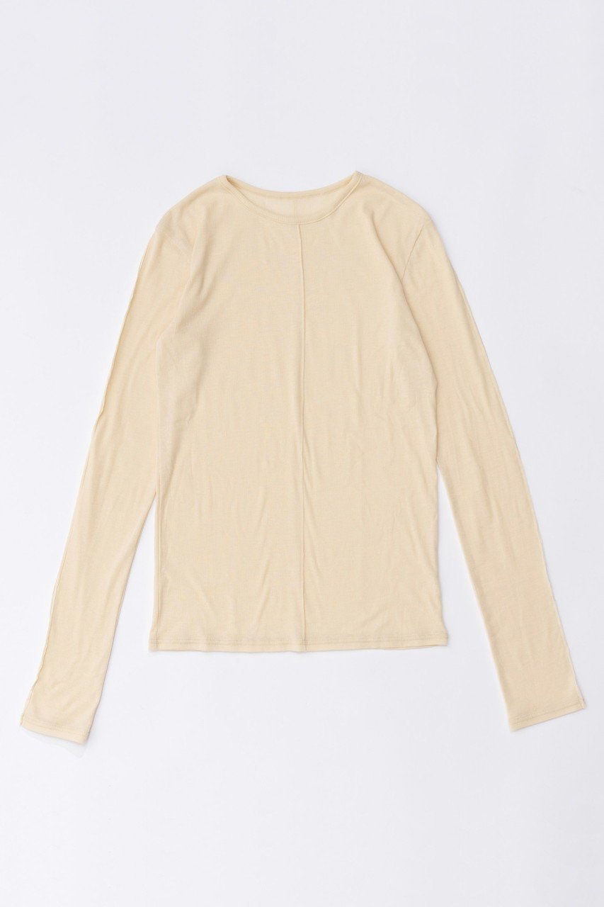 【メゾンスペシャル/MAISON SPECIAL】のPowdery Cotton Teleco Tops/パウダリーコットンテレコトップス インテリア・キッズ・メンズ・レディースファッション・服の通販 founy(ファニー) 　ファッション　Fashion　レディースファッション　WOMEN　トップス・カットソー　Tops/Tshirt　シャツ/ブラウス　Shirts/Blouses　ロング / Tシャツ　T-Shirts　カットソー　Cut and Sewn　インナー　Inner　シンプル　Simple　スリーブ　Sleeve　テレコ　Tereko　ロング　Long　CRM(クリーム)|ID: prp329100003724155 ipo3291000000024596302