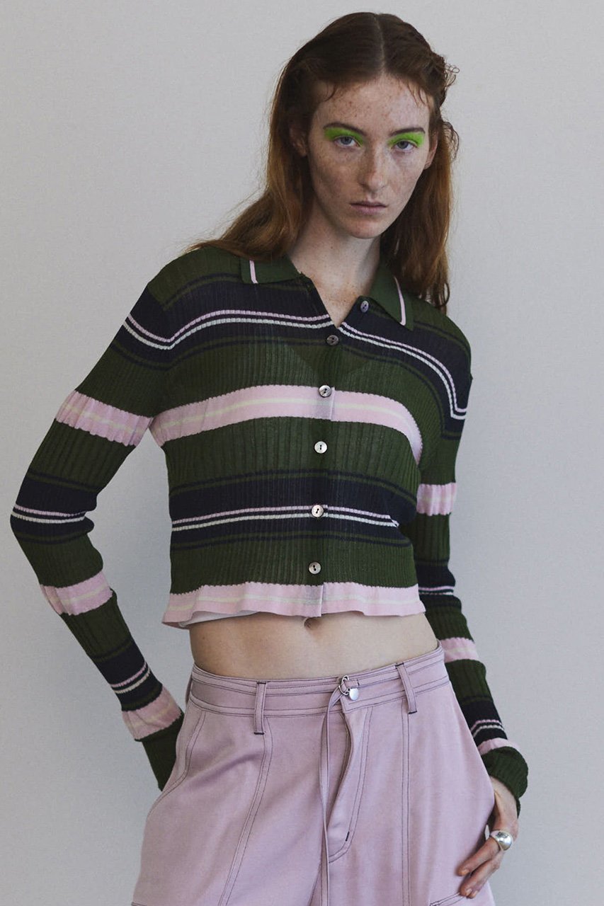 【メゾンスペシャル/MAISON SPECIAL】のMulti Border Cardigan/マルチボーダーカーディガン 人気、トレンドファッション・服の通販 founy(ファニー) 　ファッション　Fashion　レディースファッション　WOMEN　トップス・カットソー　Tops/Tshirt　ニット　Knit Tops　カーディガン　Cardigans　インナー　Inner　カーディガン　Cardigan　シアー　Sheer　ボーダー　Border　羽織　Haori　other-7|ID: prp329100003724159 ipo3291000000031372445