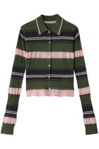 【メゾンスペシャル/MAISON SPECIAL】のMulti Border Cardigan/マルチボーダーカーディガン KHK(カーキ)|ID: prp329100003724159 ipo3291000000035066917