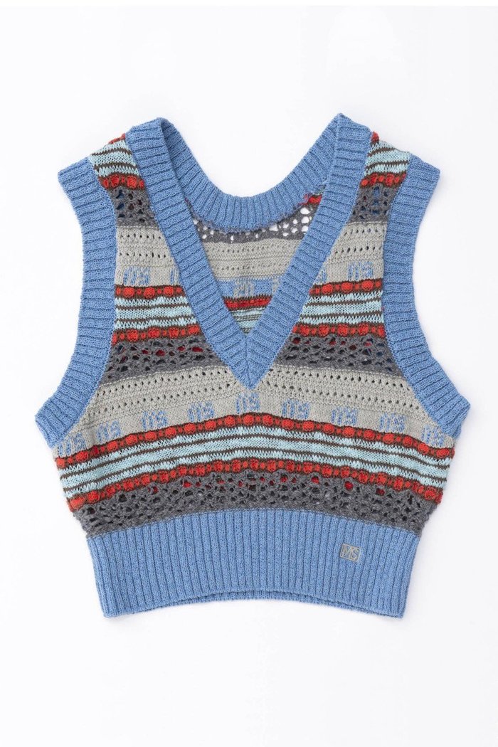 【メゾンスペシャル/MAISON SPECIAL】のMulticolor Knit Vest/マルチカラーニットベスト インテリア・キッズ・メンズ・レディースファッション・服の通販 founy(ファニー) https://founy.com/ ファッション Fashion レディースファッション WOMEN トップス・カットソー Tops/Tshirt ニット Knit Tops ベスト/ジレ Gilets/Vests プルオーバー Pullover シンプル Simple プレート Plate ベスト Vest ボーダー Border 夏 Summer |ID: prp329100003724161 ipo3291000000024596326