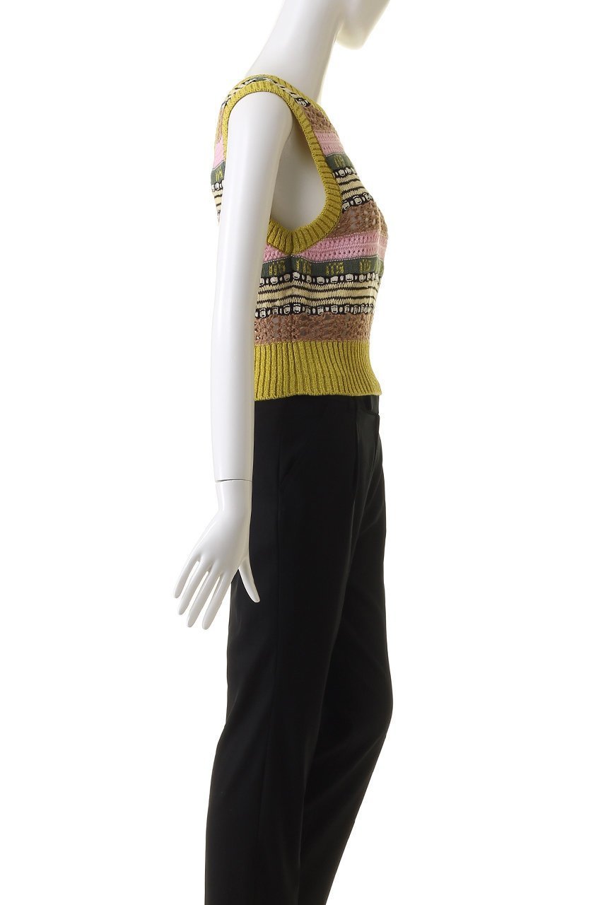 【メゾンスペシャル/MAISON SPECIAL】のMulticolor Knit Vest/マルチカラーニットベスト 人気、トレンドファッション・服の通販 founy(ファニー) 　ファッション　Fashion　レディースファッション　WOMEN　トップス・カットソー　Tops/Tshirt　ニット　Knit Tops　ベスト/ジレ　Gilets/Vests　プルオーバー　Pullover　シンプル　Simple　プレート　Plate　ベスト　Vest　ボーダー　Border　夏　Summer　other-3|ID: prp329100003724161 ipo3291000000031388908