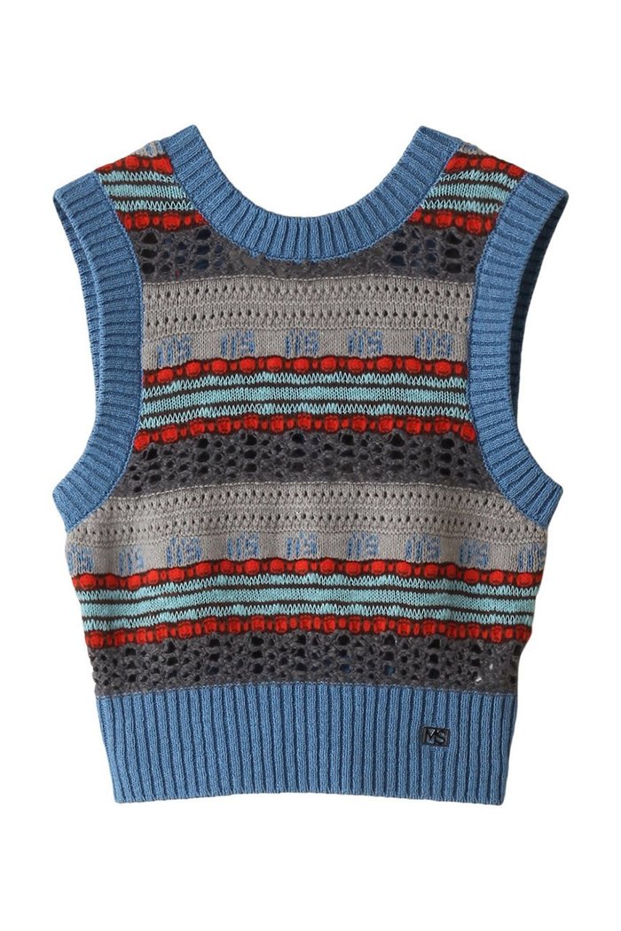 【メゾンスペシャル/MAISON SPECIAL】のMulticolor Knit Vest/マルチカラーニットベスト インテリア・キッズ・メンズ・レディースファッション・服の通販 founy(ファニー) https://founy.com/ ファッション Fashion レディースファッション Fashion for Women トップス・カットソー Cut & Sew Tops ニット Knit Tops & Sweaters ベスト&ジレ / 重ね着スタイル Vests & Gilets カジュアルプルオーバー・ニットトップス Pullovers & Knit Tops / Casual Pullovers シンプル Simple, Minimal プレート Plate, Dish ベスト Vest, Waistcoat ボーダー Border, Stripe 夏 Summer |ID: prp329100003724161 ipo3291000000032950698