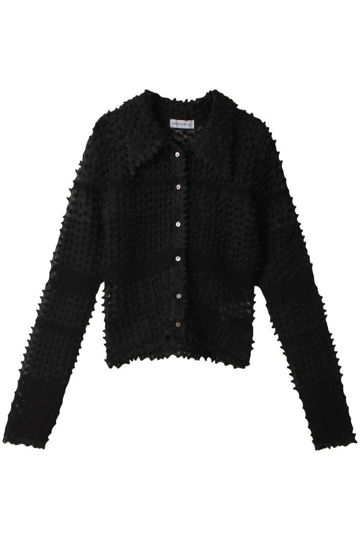 【メゾンスペシャル/MAISON SPECIAL】のMulti Border Spiky Knit Shirt/マルチボーダートゲトゲニットシャツ インテリア・キッズ・メンズ・レディースファッション・服の通販 founy(ファニー) https://founy.com/ ファッション Fashion レディースファッション Fashion for Women トップス・カットソー Cut & Sew Tops ニット Knit Tops & Sweaters シャツ・ブラウス・オフィスカジュアル Elegant Blouses & Button-Ups ロングTシャツ・Tシャツ Longline T-Shirts & Tees コンパクト Compact, Small Size シアー Sheer, See-Through スリーブ Sleeve, Long Sleeve / Short Sleeve プリーツ Pleats, Pleated ボーダー Border, Stripe ポロシャツ Polo Shirt, Collared Tee 羽織 Haori, Light Jacket ロング Long, Long-Length 夏 Summer 2024年 2024 2024春夏・S/S Spring/Summer 2024 SS24 |ID: prp329100003724163 ipo3291000000036402443