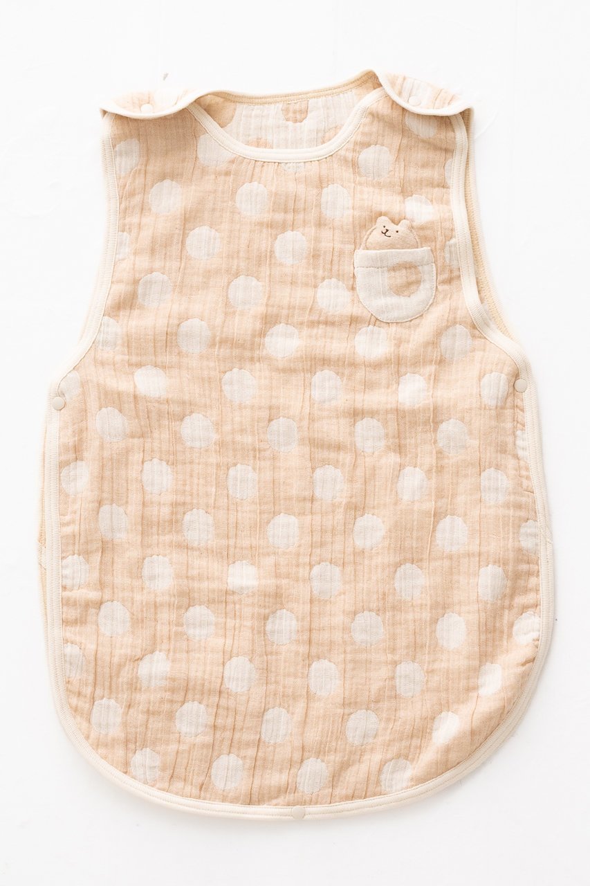 【ポプキンズ/POMPKINS / KIDS】の【Baby】オーガニックコットンガーゼスリーパー インテリア・キッズ・メンズ・レディースファッション・服の通販 founy(ファニー) ファッション Fashion キッズファッション Fashion for Kids ポケット Pocket, Pocket Detail モチーフ Motif, Design Theme クマ|ID: prp329100003724811 ipo3291000000032881165