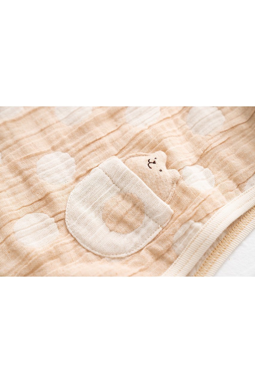 【ポプキンズ/POMPKINS / KIDS】の【BABY】オーガニックコットンガーゼスリーパー 人気、トレンドファッション・服の通販 founy(ファニー) 　ファッション　Fashion　キッズファッション　Fashion for Kids　ポケット　Pocket, Pocket Detail　モチーフ　Motif, Design Theme　other-2|ID: prp329100003724811 ipo3291000000036191411