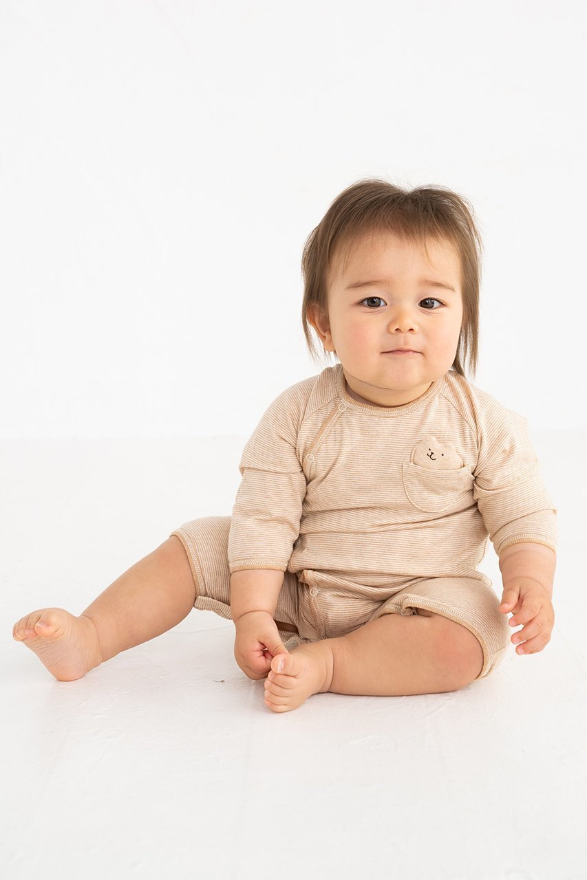 【ポプキンズ/POMPKINS / KIDS】の【Baby】カットソー2wayドレス 人気、トレンドファッション・服の通販 founy(ファニー) 　ファッション　Fashion　キッズファッション　Fashion for Kids　トップス・カットソー　Cut & Sew Tops　ワンピース　Dresses　カットソー　Cut and Sewn Top　ギフト プレゼント　Gift / Present　ドレス　Dress, One-Piece　ベビー　Baby, Babywear　ポケット　Pocket, Pocket Detail　モチーフ　Motif, Design Theme　ロンパース　Romper, Jumpsuit　other-7|ID: prp329100003724812 ipo3291000000032878275