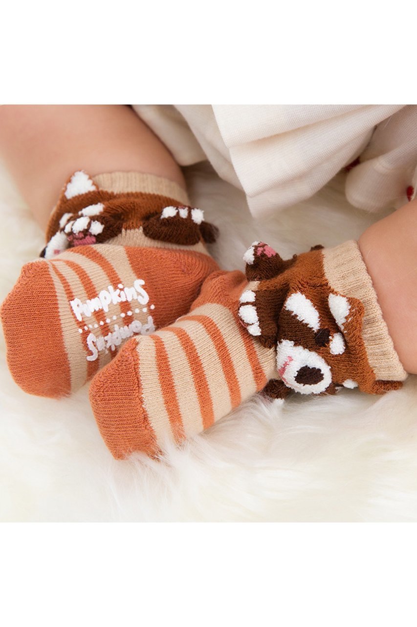 【ポプキンズ/POMPKINS / KIDS】の【Baby】【POP UP SOX】レッサーパンダ 人気、トレンドファッション・服の通販 founy(ファニー) 　ファッション　Fashion　キッズファッション　KIDS　おすすめ　Recommend　ギフト プレゼント　Gift Present　シューズ　Shoes　ソックス　Socks　ベビー　Baby　日本製　Made In Japan　other-2|ID: prp329100003724816 ipo3291000000031388685