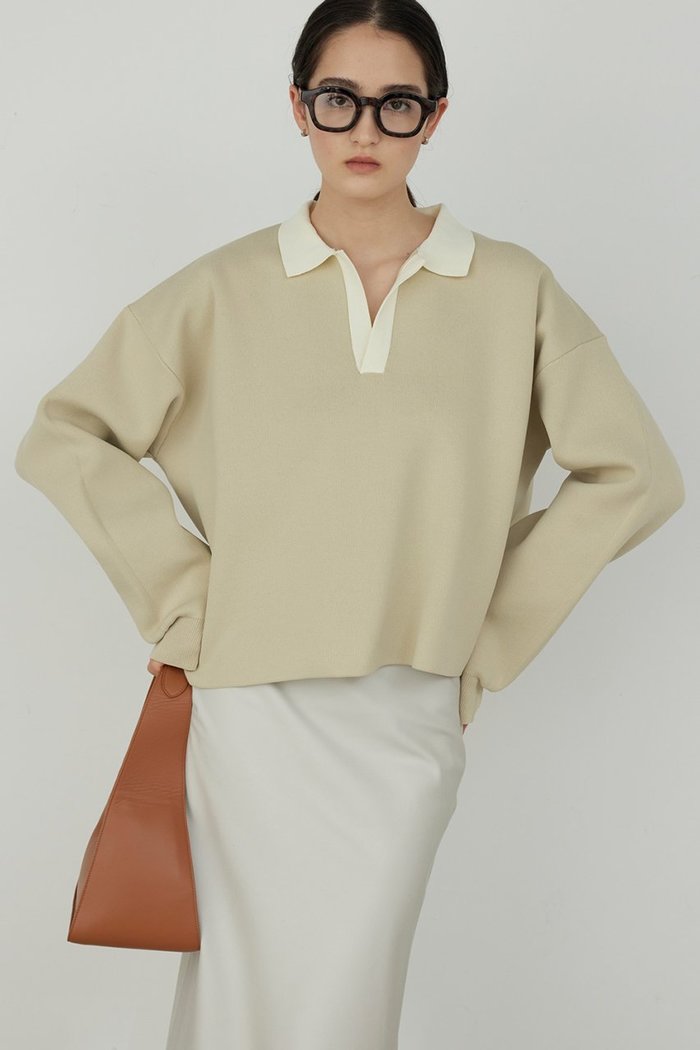 【ガリャルダガランテ/GALLARDAGALANTE】のラガーニット インテリア・キッズ・メンズ・レディースファッション・服の通販 founy(ファニー) https://founy.com/ ファッション Fashion レディースファッション Fashion for Women トップス・カットソー Cut & Sew Tops ニット Knit Tops & Sweaters カジュアルプルオーバー・ニットトップス Pullovers & Knit Tops / Casual Pullovers ショート Short, Short Length スキッパー Skipper, Open Collar バランス Balance, Style Balance ボトム Bottoms, Lower Wear |ID: prp329100003726747 ipo3291000000032951312