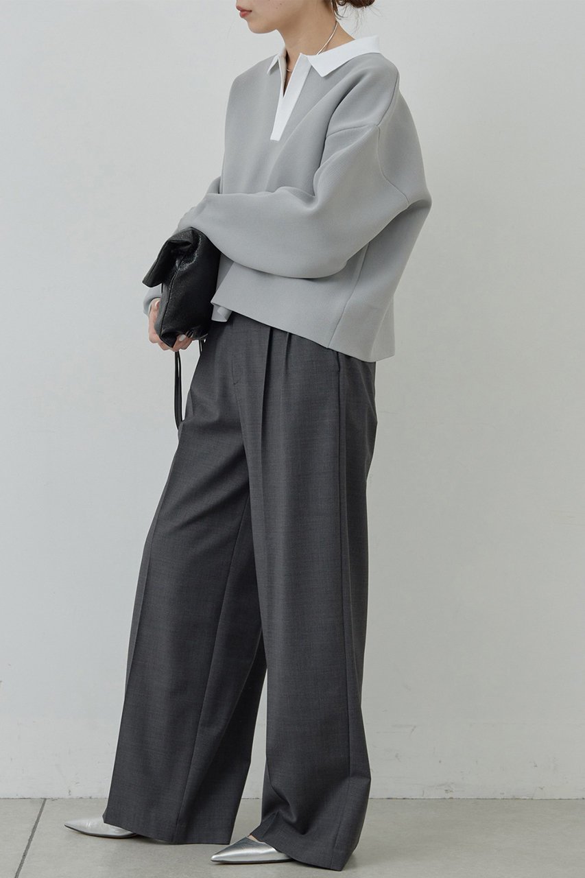 【ガリャルダガランテ/GALLARDAGALANTE】のラガーニット 人気、トレンドファッション・服の通販 founy(ファニー) 　ファッション　Fashion　レディースファッション　Fashion for Women　トップス・カットソー　Cut & Sew Tops　ニット　Knit Tops & Sweaters　カジュアルプルオーバー・ニットトップス　Pullovers & Knit Tops / Casual Pullovers　ショート　Short, Short Length　スキッパー　Skipper, Open Collar　バランス　Balance, Style Balance　ボトム　Bottoms, Lower Wear　other-4|ID: prp329100003726747 ipo3291000000032951340