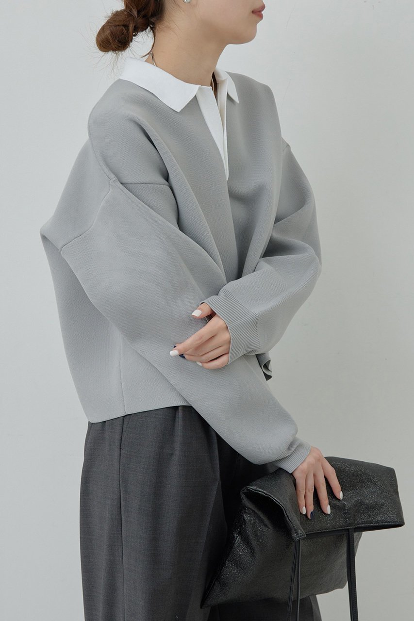 【ガリャルダガランテ/GALLARDAGALANTE】のラガーニット 人気、トレンドファッション・服の通販 founy(ファニー) 　ファッション　Fashion　レディースファッション　Fashion for Women　トップス・カットソー　Cut & Sew Tops　ニット　Knit Tops & Sweaters　カジュアルプルオーバー・ニットトップス　Pullovers & Knit Tops / Casual Pullovers　ショート　Short, Short Length　スキッパー　Skipper, Open Collar　バランス　Balance, Style Balance　ボトム　Bottoms, Lower Wear　other-7|ID: prp329100003726747 ipo3291000000032951351