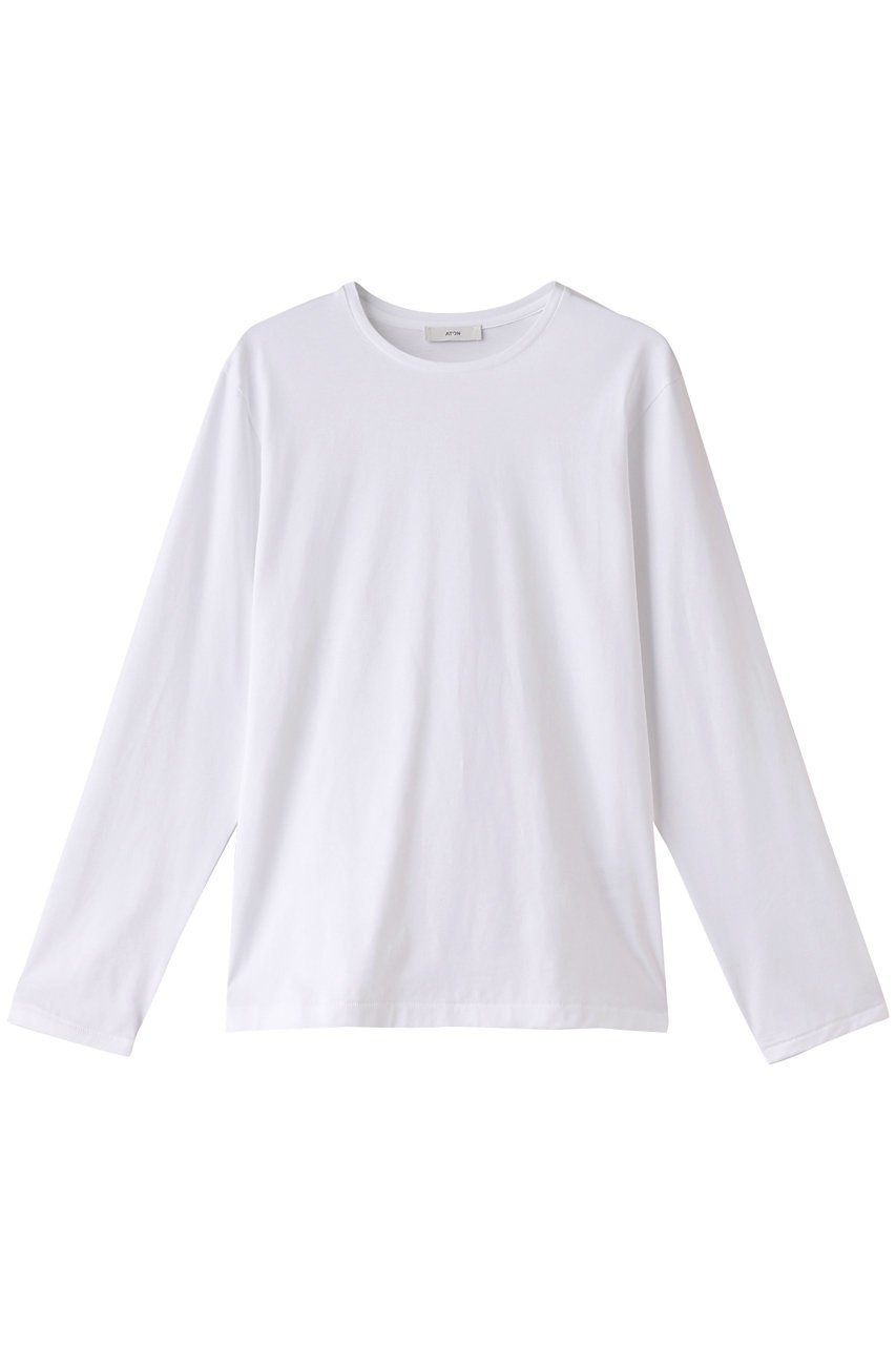 【エイトン/ATON】のSUVIN 60/2 パーフェクト ロングスリーブ Tシャツ 人気、トレンドファッション・服の通販 founy(ファニー) 　ファッション　Fashion　レディースファッション　WOMEN　トップス・カットソー　Tops/Tshirt　シャツ/ブラウス　Shirts/Blouses　ロング / Tシャツ　T-Shirts　カットソー　Cut and Sewn　なめらか　Smooth　スリーブ　Sleeve　ロング　Long　エレガント 上品　Elegant　 other-1|ID: prp329100003731008 ipo3291000000024638696