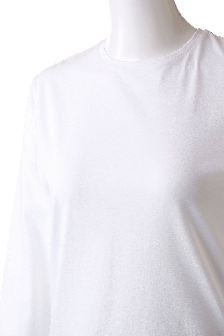 【エイトン/ATON】のSUVIN 60/2 パーフェクト ロングスリーブ Tシャツ 人気、トレンドファッション・服の通販 founy(ファニー) 　ファッション　Fashion　レディースファッション　Fashion for Women　トップス・カットソー　Cut & Sew Tops　シャツ・ブラウス・オフィスカジュアル　Elegant Blouses & Button-Ups　ロングTシャツ・Tシャツ　Longline T-Shirts & Tees　カットソー・ベーシックTシャツ　Cut-and-Sewn Tops / Stretch Tees & Basics　なめらか　Smooth, Silky Texture　スリーブ　Sleeve, Long Sleeve / Short Sleeve　ロング　Long, Long-Length　エレガント 上品　Elegant　other-5|ID: prp329100003731008 ipo3291000000036884982